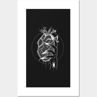 Witch Hand and Heart Posters and Art